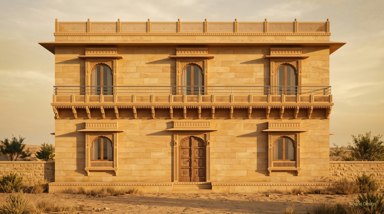 Rajasthani House Elevation, Modern: 12 AI Haveli Designs With Heritage ...